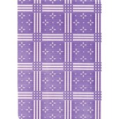 Standard Vinyl Oilcloth Roll 47" x 36 ft. Stellar white stars with violet squares finish